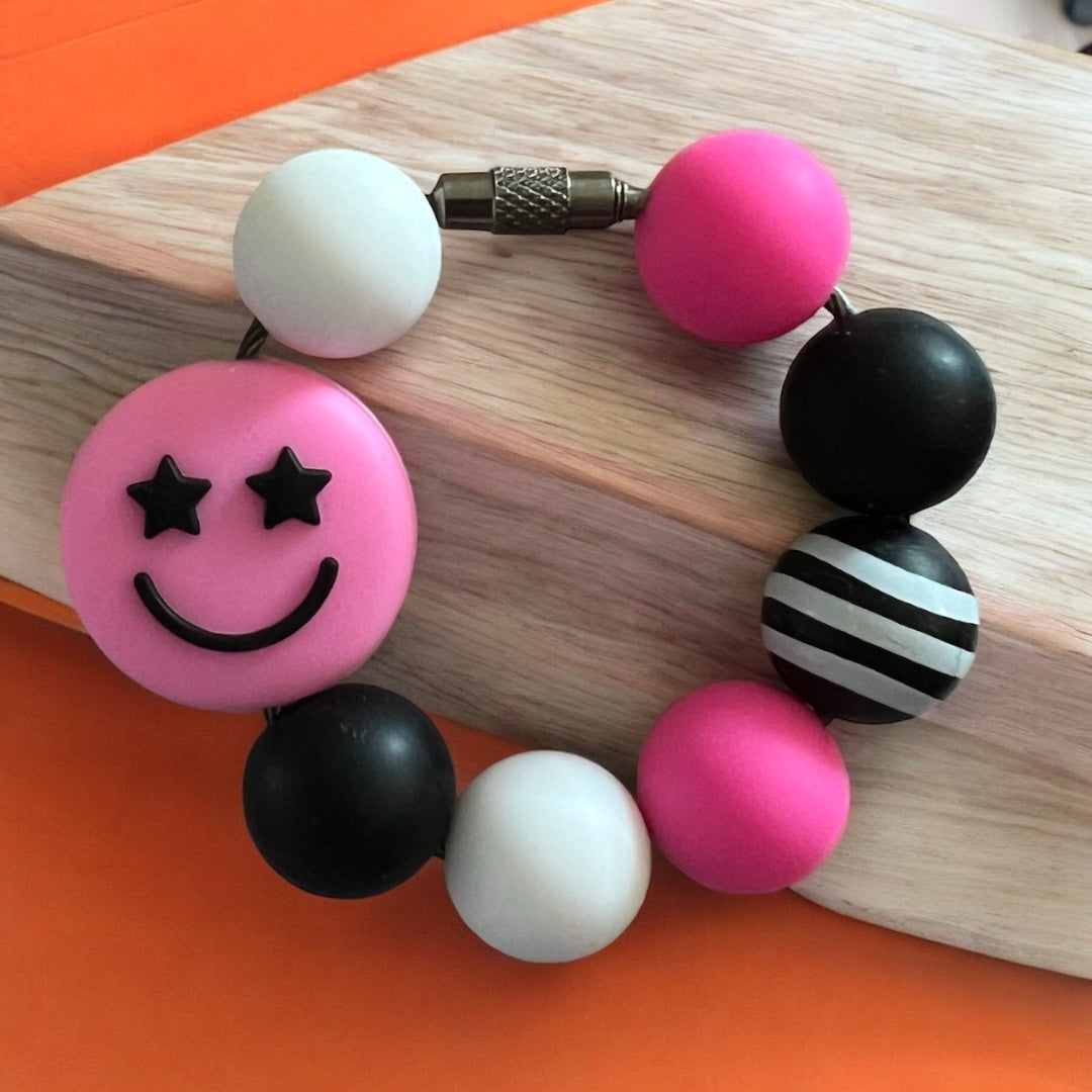 Smiley Stripe Handle Bracelet