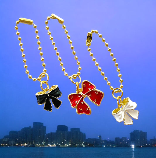 Bow Charm (Black, Red or White)