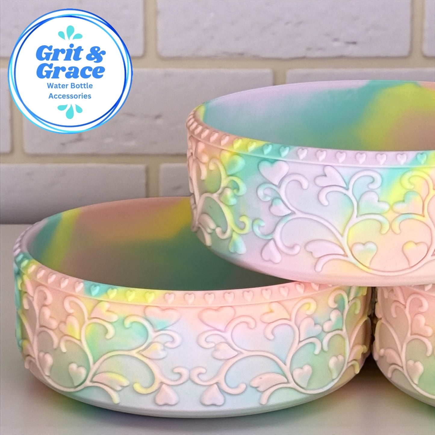 Heart Scroll Pastel Macaron Shorty Boot