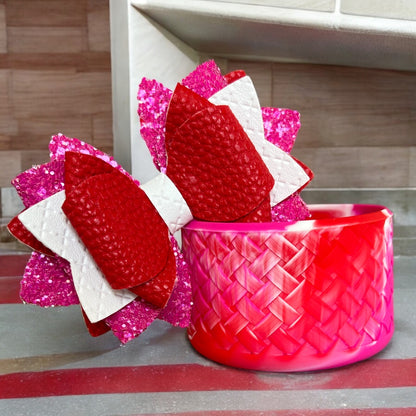 Camellia Candy Cane Bow