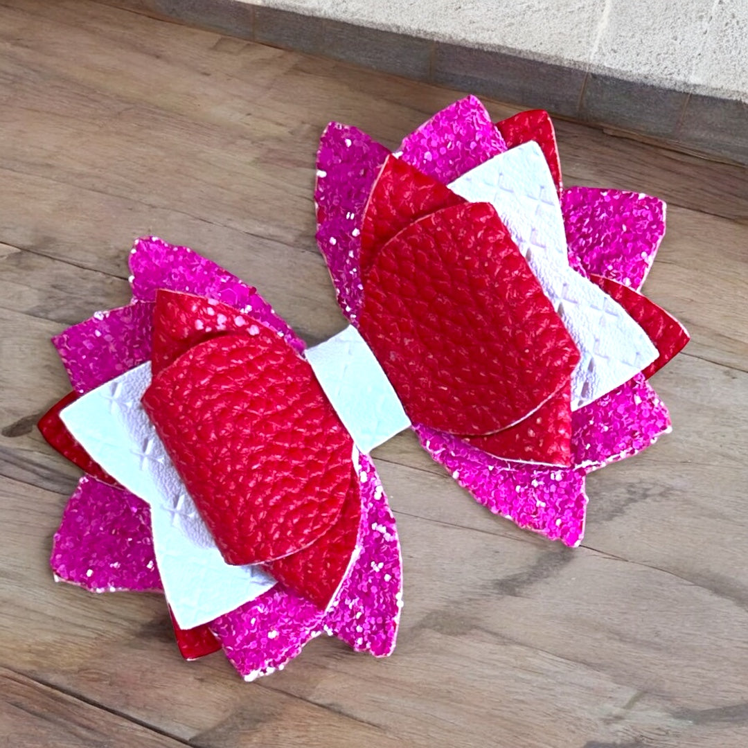 Camellia Candy Cane Bow