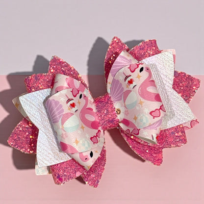 Flamingo Pool Party 2.0 Bow