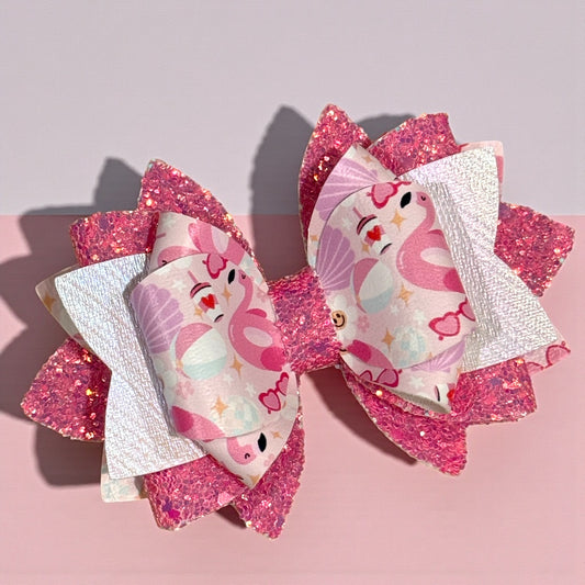 Flamingo Pool Party 2.0 Bow