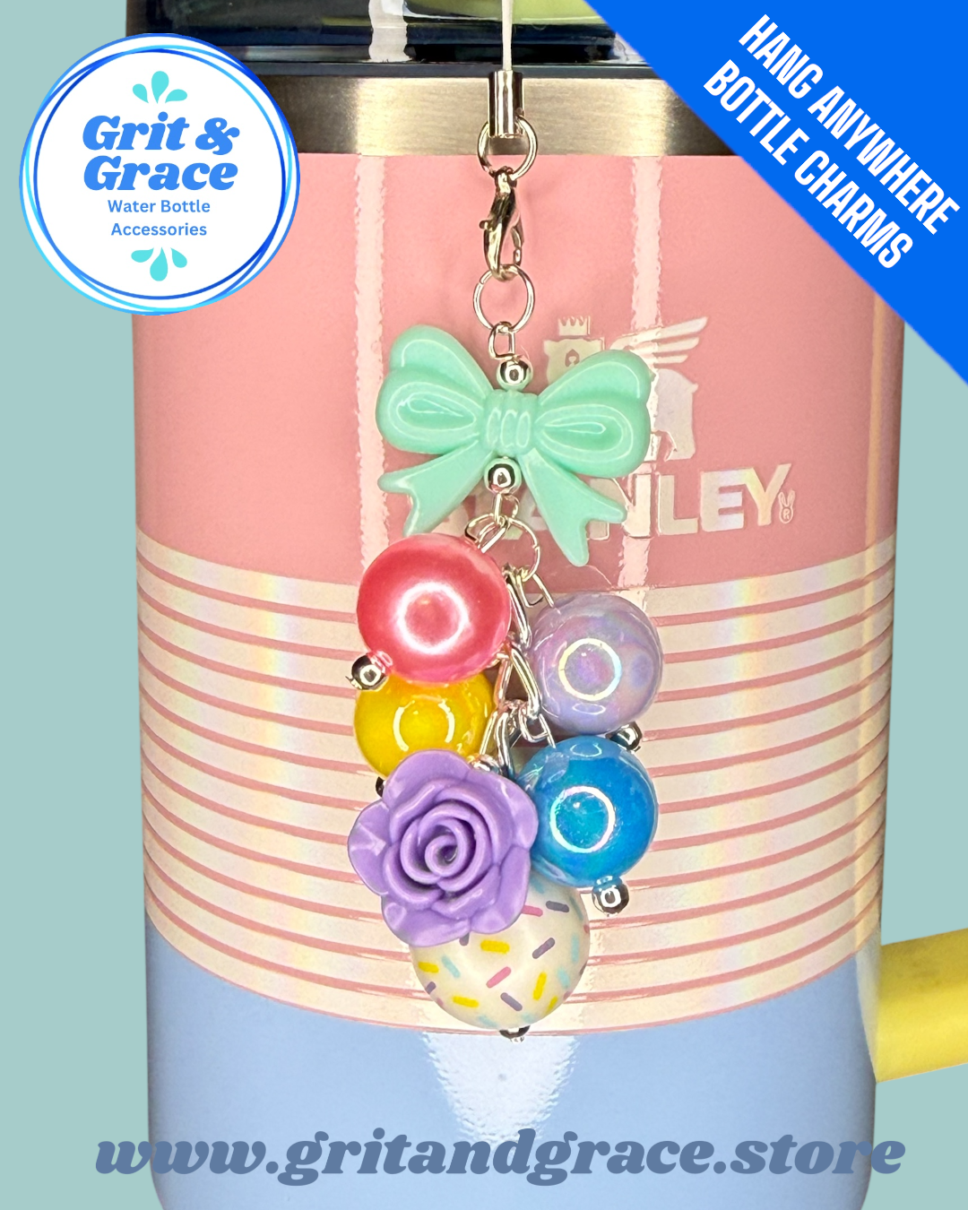 Hang Anywhere Easter Confetti Bottle Charm