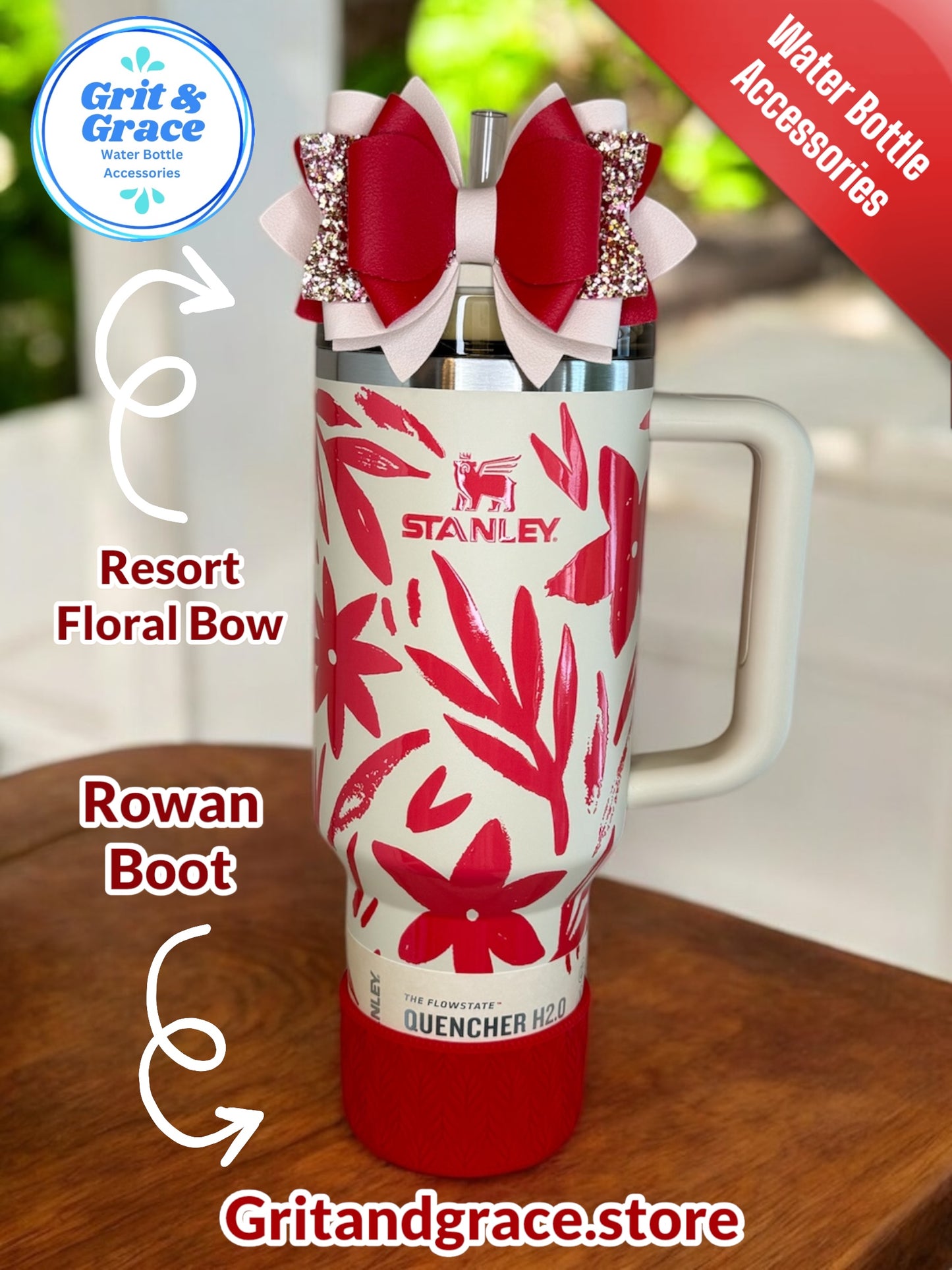 Resort Floral Bow