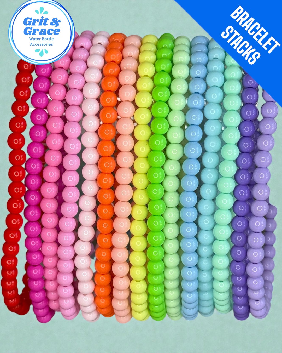 Pastel Slim Stretchy Cup Bracelet