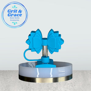 Gracie Caribbean Blue Straw Topper