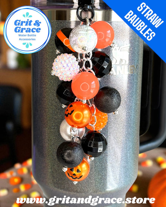 Spooky Orange #1 Straw Bauble