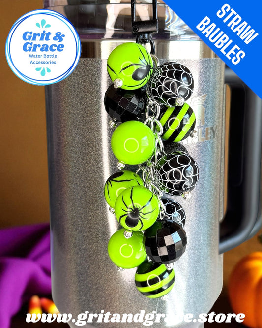 Green Spiders #2 Straw Bauble