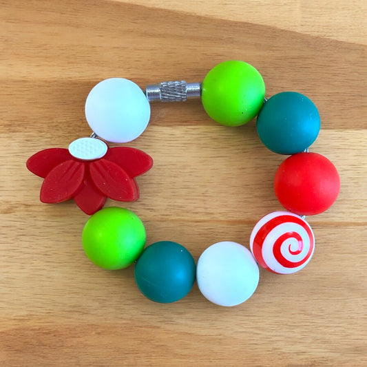 Preppy Poinsettia Handle Bracelet