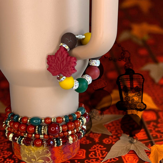 Red Maple Leaf Handle Bracelet