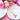 Pink Rose Handle Charm