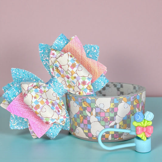 Peter Cottontail Blue Bow