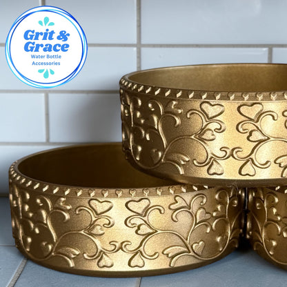 Heart Scroll Bronze Shorty Boot