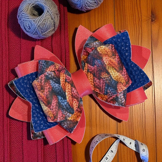 NEW!!! Autumn Cozy Knit Bow