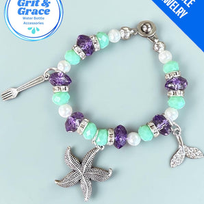 Tumbler Handle Jewelry - Matte Mermaid