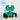 Gracie Forest Green Glitter Straw Topper
