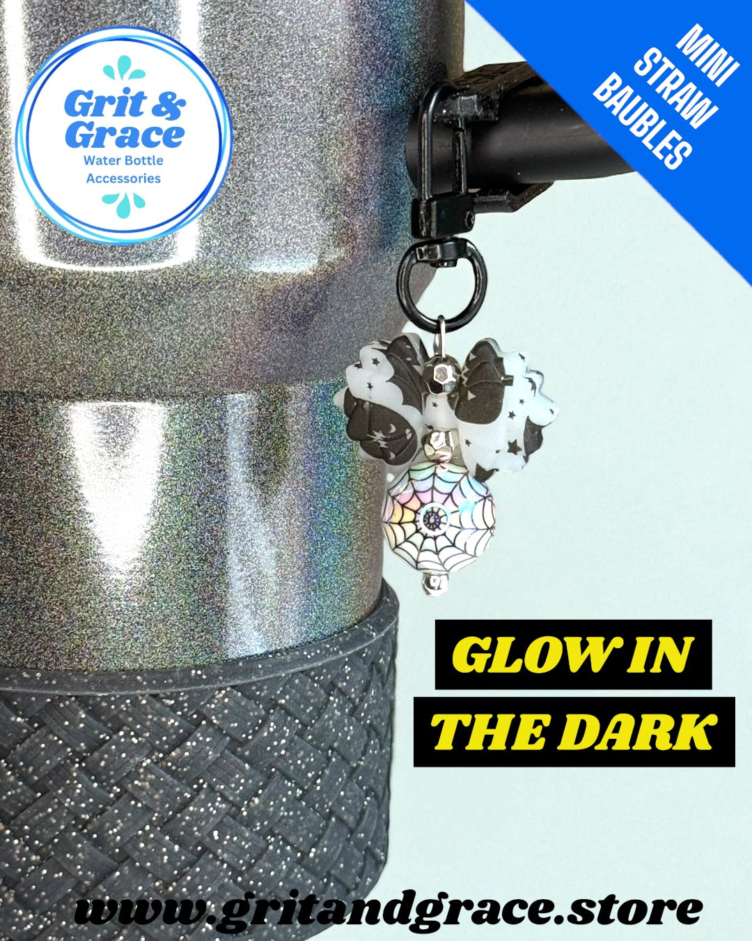 Gracie Mini Bauble - Glow with Spiderwebs
