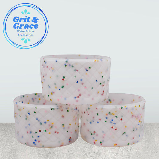 Basketweave Glitter Rainbow Stars Boot