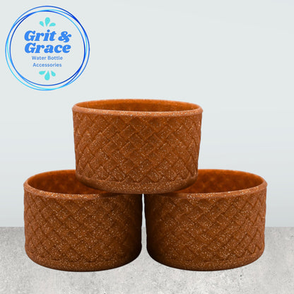 Basketweave Glitter Copper Magnolia Boot