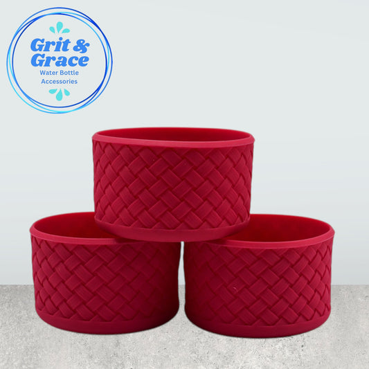 Basketweave Rose Red Boot