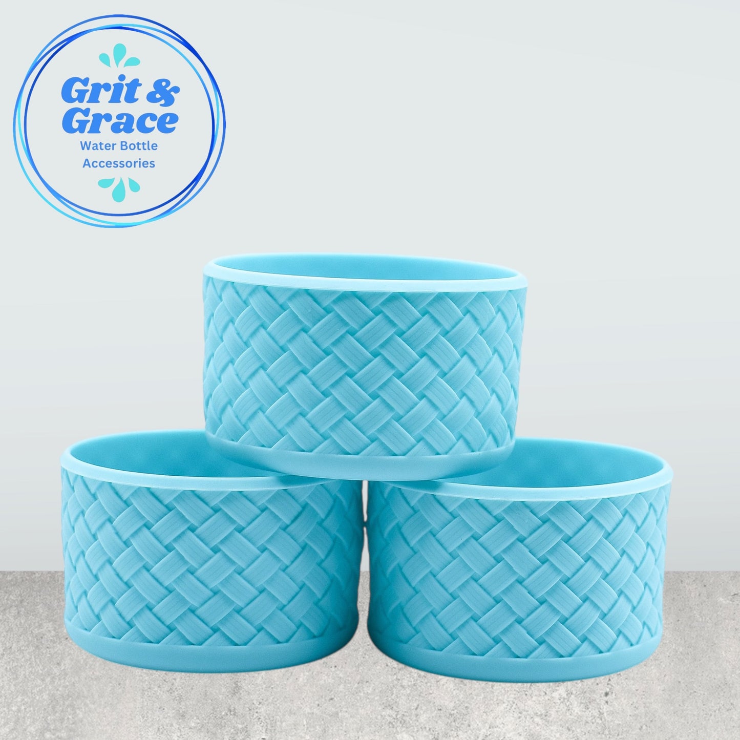 Basketweave Powder Blue Crush Boot