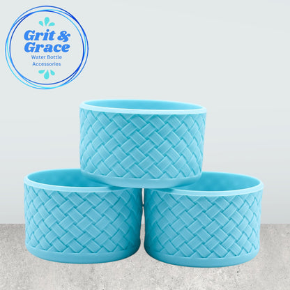 Basketweave Powder Blue Crush Boot