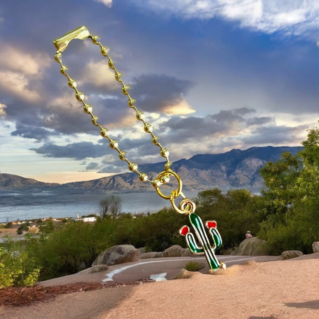 Cactus Flower Handle Charm