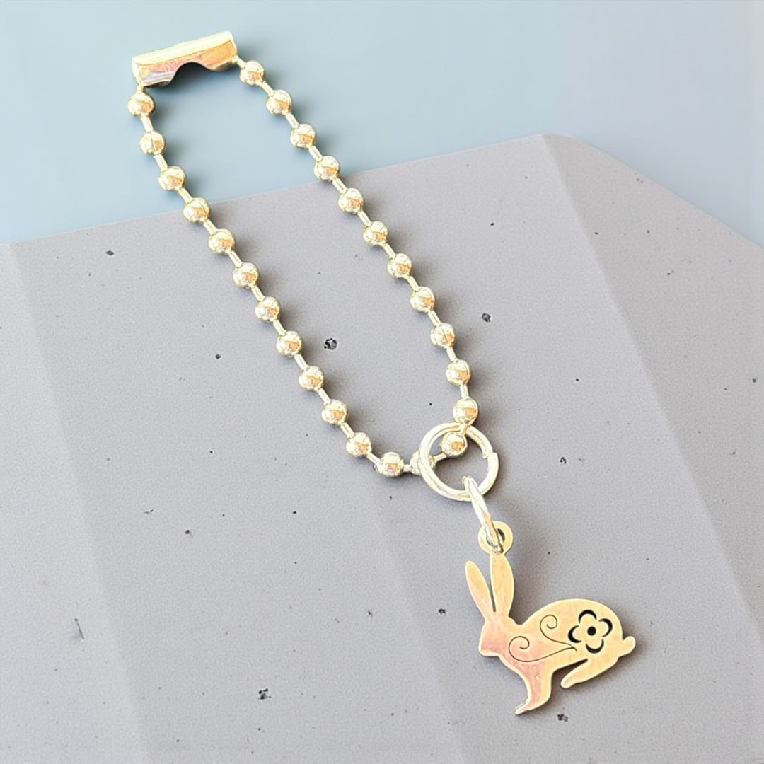 Spring Silver Bunny Charm