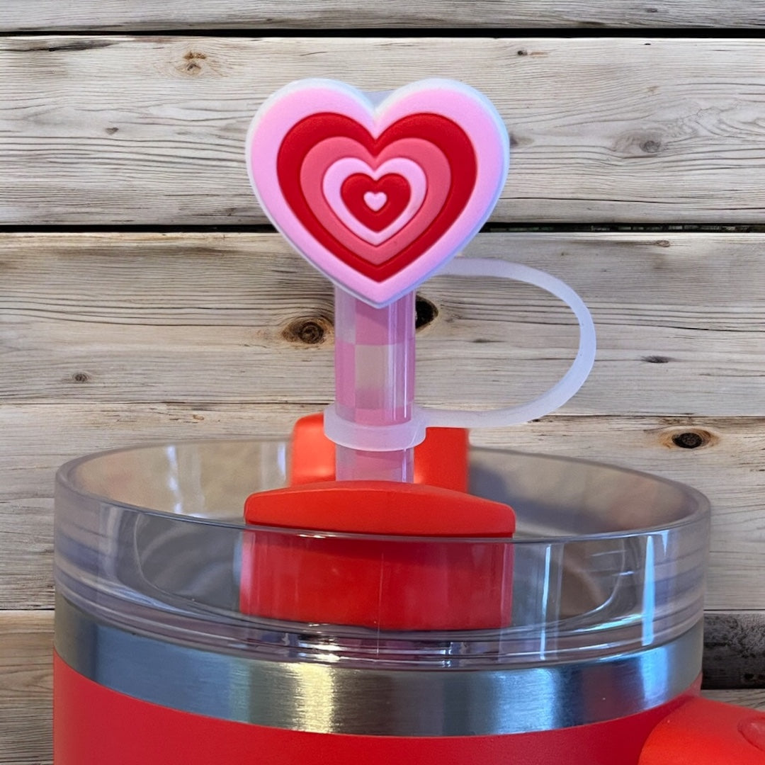 Multi Hearts Straw Topper