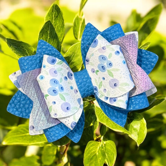 Sky Blue Blueberry Bow