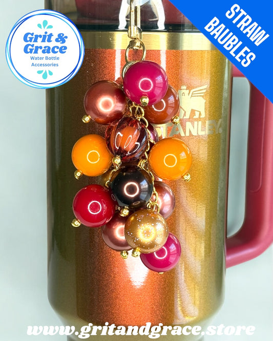 Maroon #23 Straw Bauble