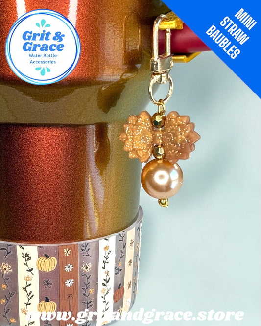 Gracie Mini Bauble - Copper Magnolia (Tan Pearl)