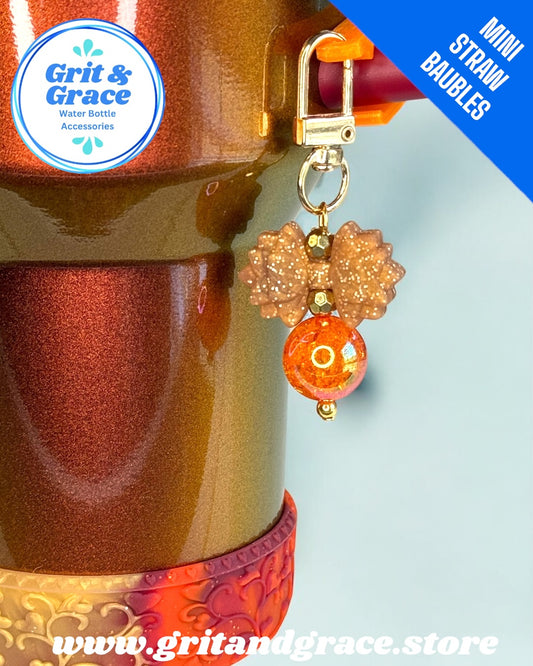 Gracie Mini Bauble - Copper Magnolia (Orange)