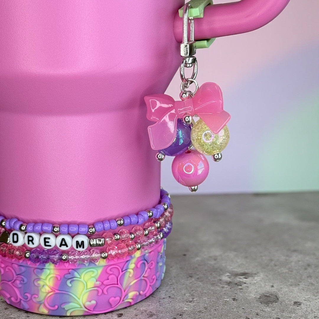 Sunset Blossom Mini Straw Bauble