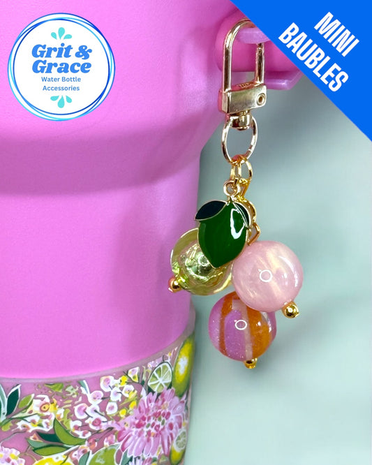 Azalea Lime Mini Straw Bauble