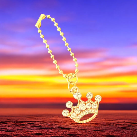 Gold Princess Crown Handle Charm