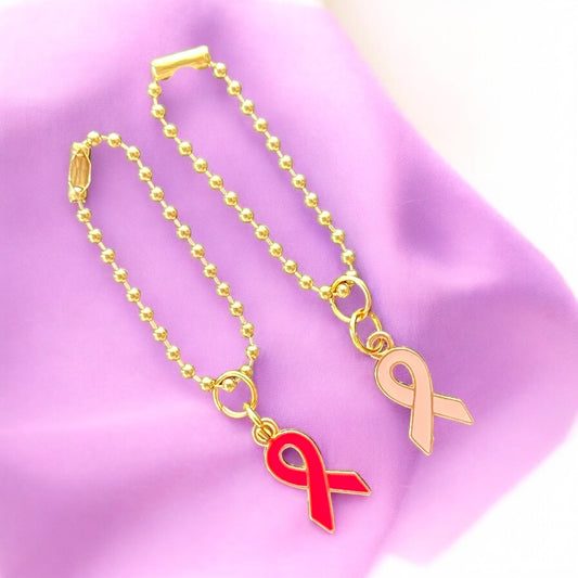 Breast Cancer Awareness Handle Charm