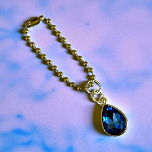 Blueberry Gem Handle Charm