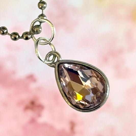 Pale Pink Gem Handle Charm