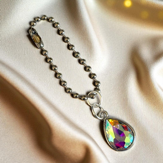 Iridescent Gem Handle Charm