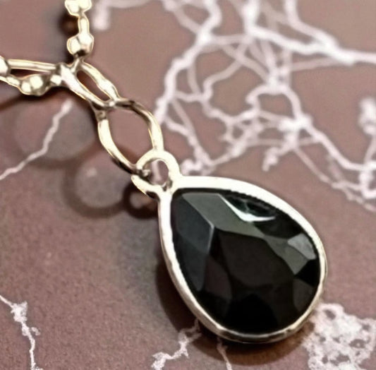 Black Gem Handle Charm