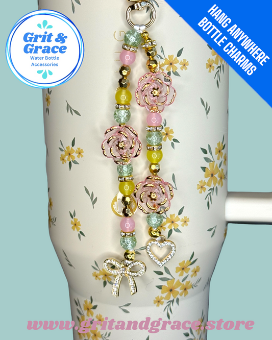 Hang Anywhere Spring Blossom Beaded Bottle Charm