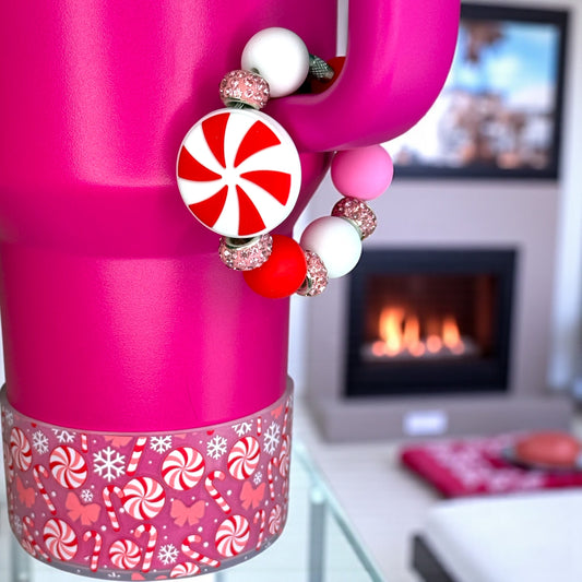 Peppermint Twist Disc Handle Bracelet