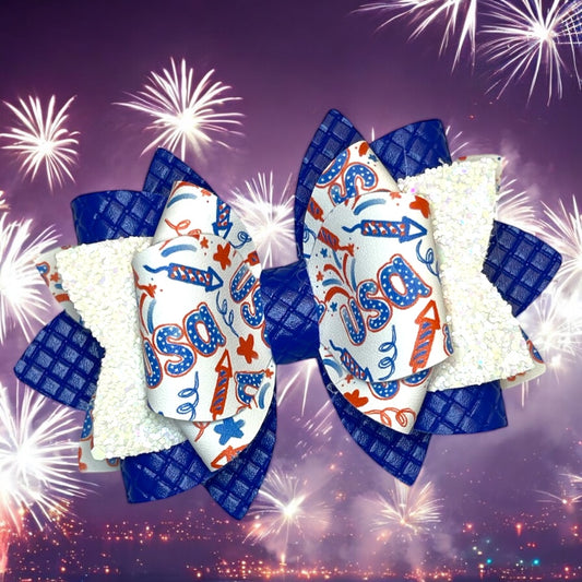 USA Fireworks Bow