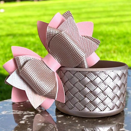 Textured Rose Gold Bow