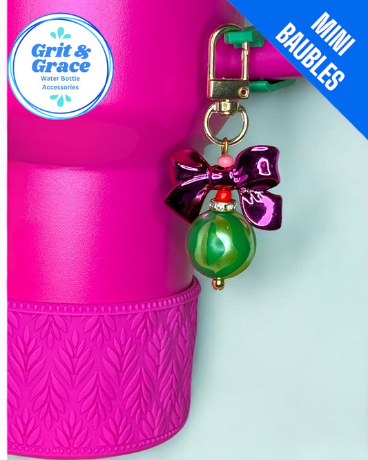 Watermelon Ball Mini Straw Bauble