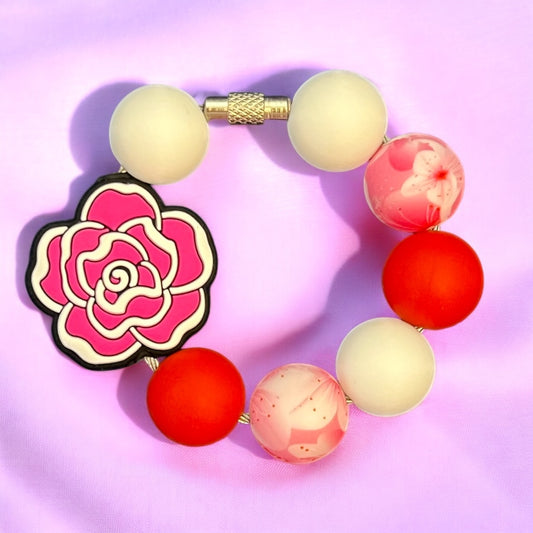 Valentine’s Peonies Handle Bracelet