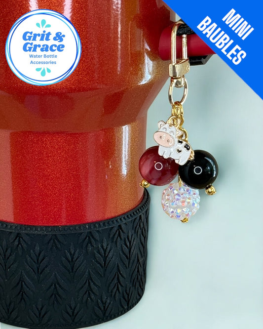 Cow Mini Straw Bauble