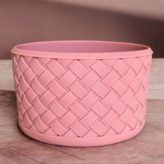 Basketweave Mauve Pink Boot